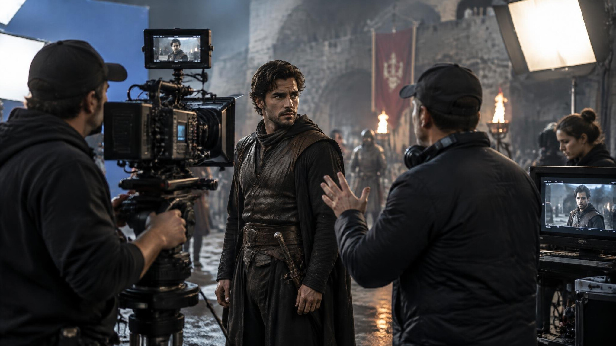 actor in film set